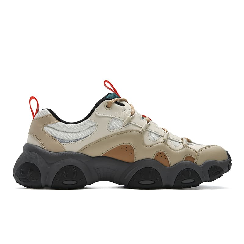 Кроссовки FILA FLUID 7 Амортизация Устойчивость к истиранию Легкий Увеличение Высоты Низкий Топ Кроссовки Мужские Белый Коричневый - изображение 2