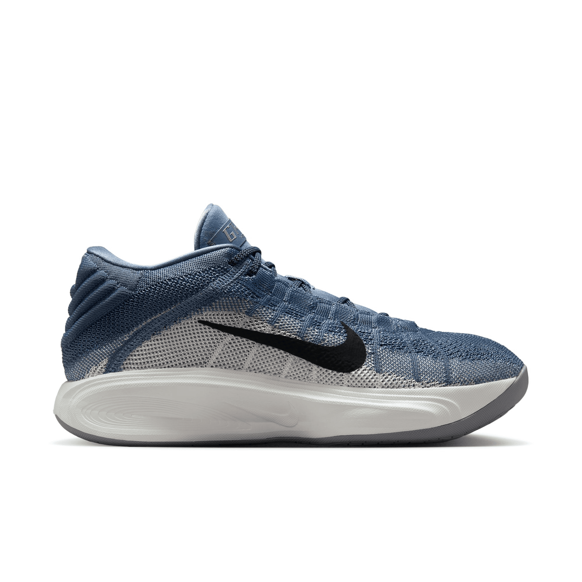 Кроссовки для баскетбола Nike G.T. Hustle 3 Амортизация Противоскользящие MID Баскетбольные кроссовки Мужские Серый Синий - изображение 2