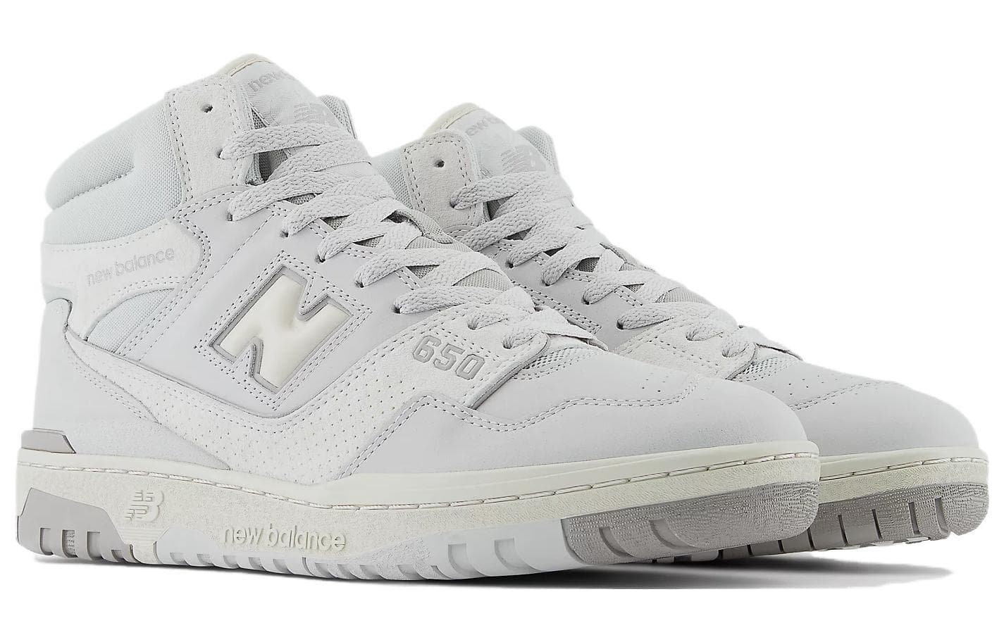 Ретро баскетбольные кроссовки New Balance 650 R Silver - изображение 3