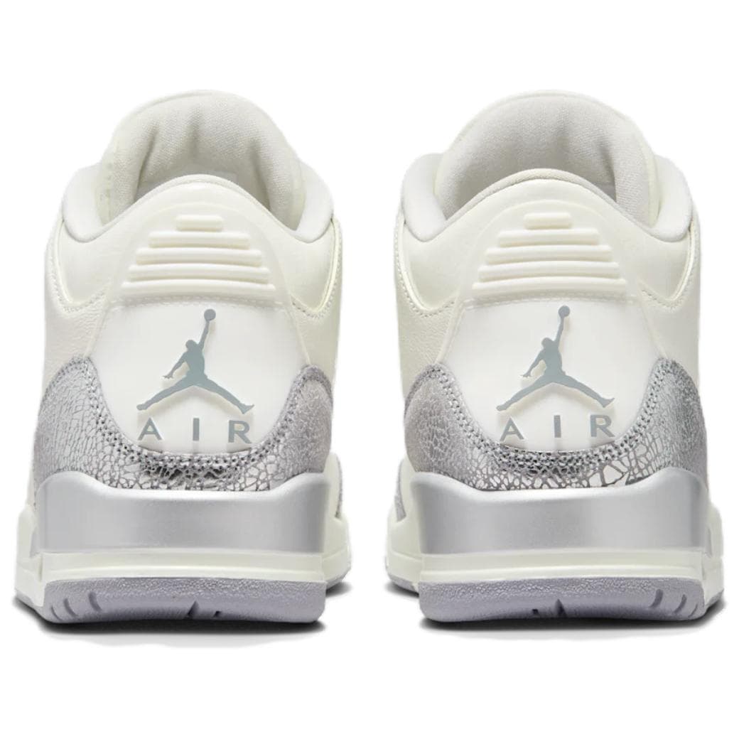 Ретро баскетбольные кроссовки Air Jordan 3 "Metallic Silver" - изображение 5