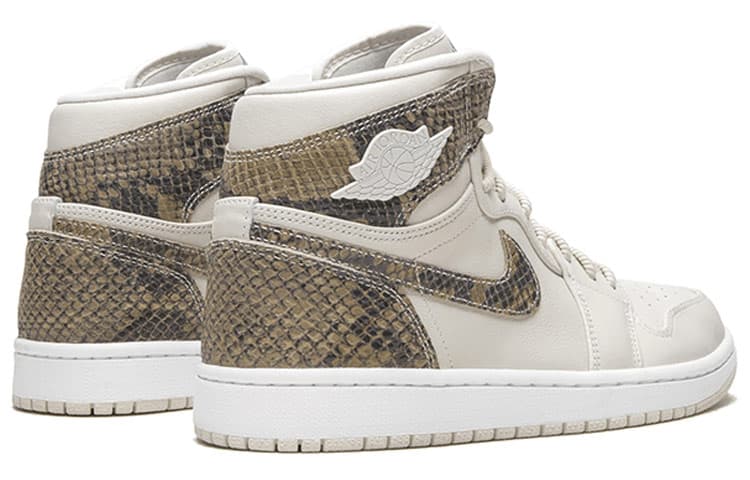 Ретро баскетбольные кроссовки Jordan Air Jordan 1 Retro High White Snake (W) - изображение 4