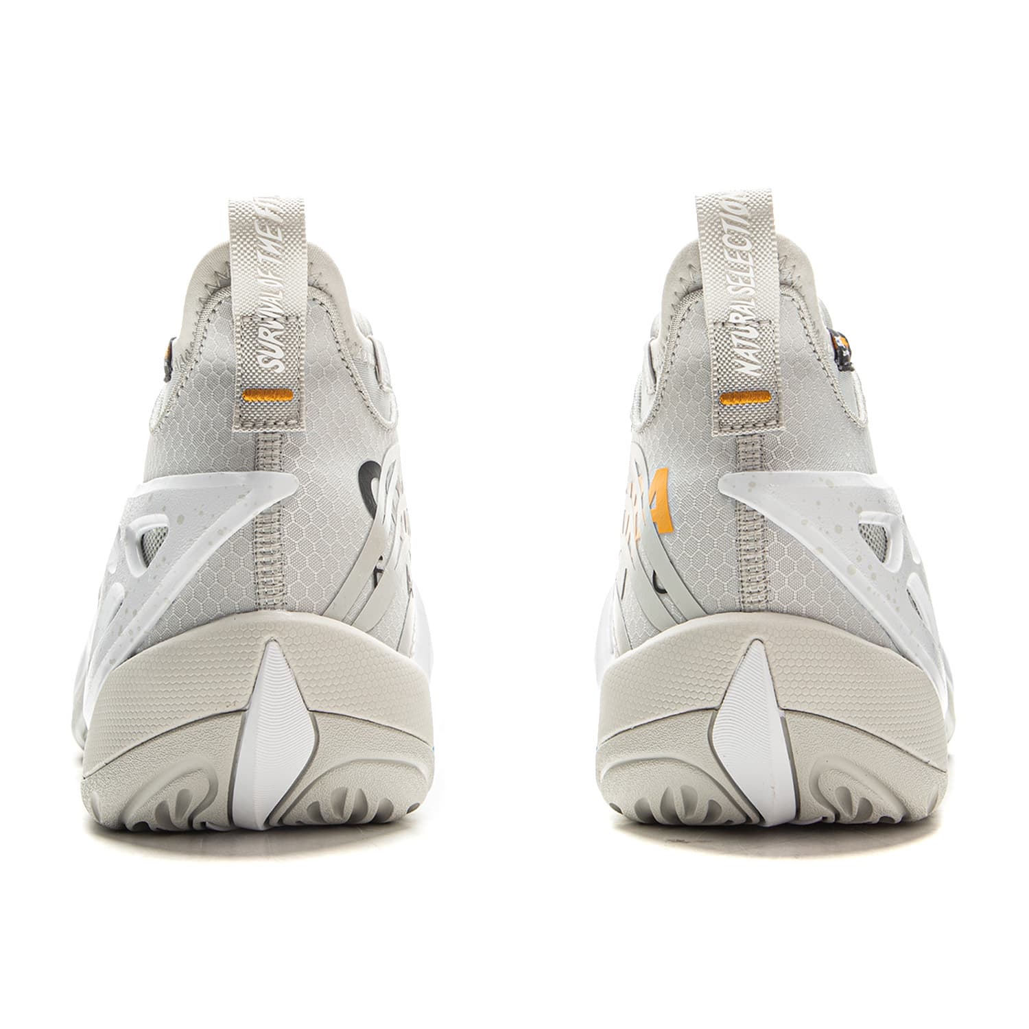 Кроссовки для баскетбола Li-Ning Way of Wade 1 Super Ghost Ultra Bounce Technology Легкий гибкий стабильный поддержка покрытие антискручивание амортизация противоскользящий износостойкий дышащий отскок сцепление мид-топ уличные баскетбольные кроссовки мужской Water Drop Grey - изображение 6