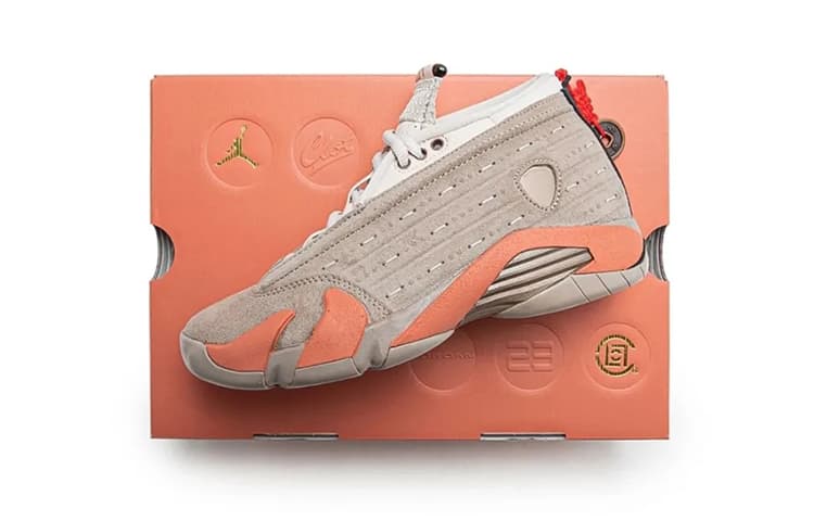 Ретро баскетбольные кроссовки CLOT x Air Jordan 14 Low SP "Terracotta" - изображение 7