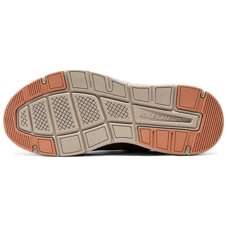 Skechers Повседневный Slip On Обувь Синтетическая кожа Повседневные кожаные туфли Мужской Темно-кофейный - изображение 4