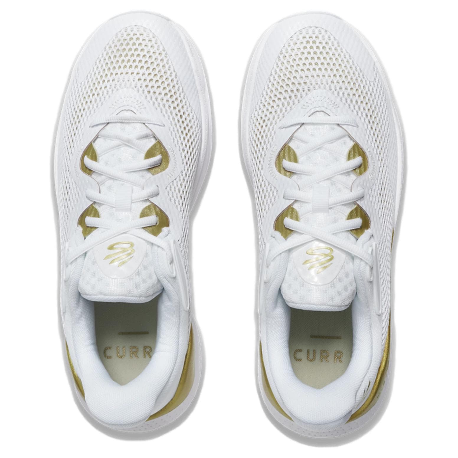 Кроссовки для баскетбола Under Armour Curry Splash 24 противоскользящие устойчивые к истиранию низкий топ баскетбольные кроссовки унисекс белые - изображение 4