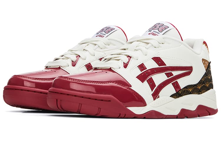 Ретро баскетбольные кроссовки Asics Gel-Fuse New Year Burgundy - изображение 3
