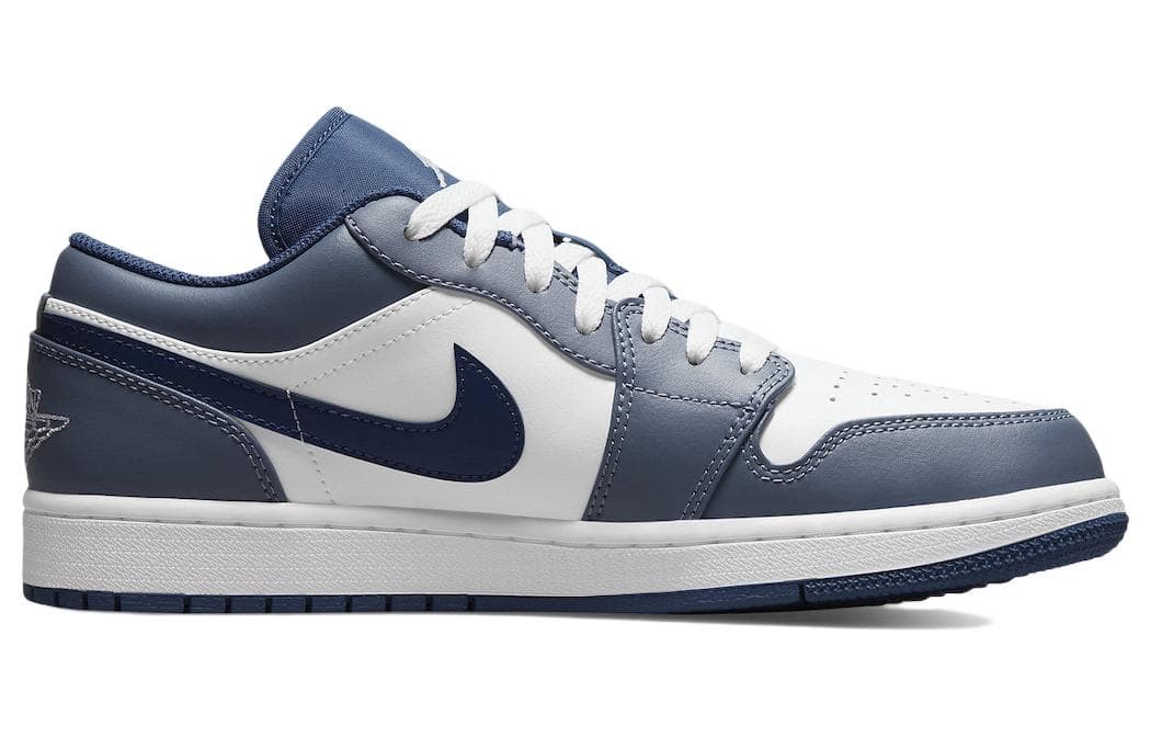 Ретро баскетбольные кроссовки Jordan Air Jordan 1 Low Navy - изображение 2