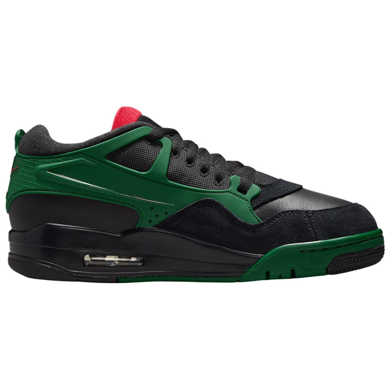 Ретро баскетбольные кроссовки Jordan Air Jordan 4 Low Топ Винтажные Баскетбольные Кроссовки Мужские Черные Зеленые - изображение 2