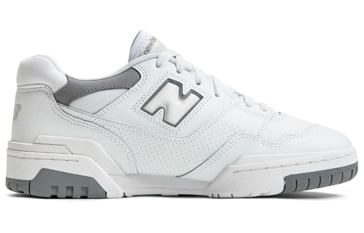 Ретро баскетбольные кроссовки New Balance 550 White Grey - изображение 2