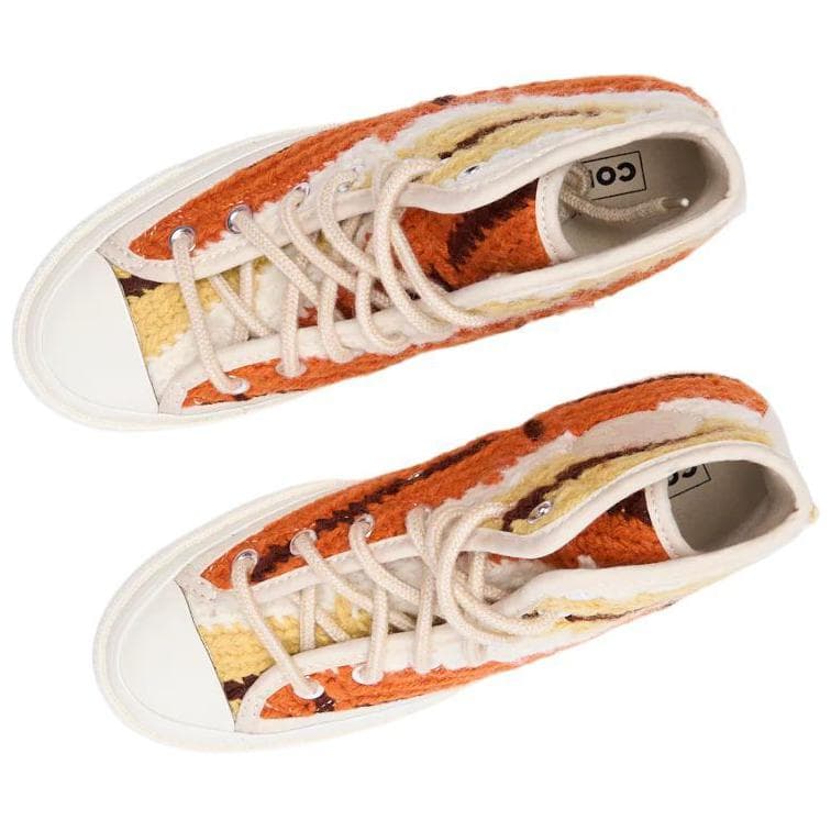 Кеды Converse Chuck 70 High Топ Кеды Женские Белый Желтый Оранжевый - изображение 4