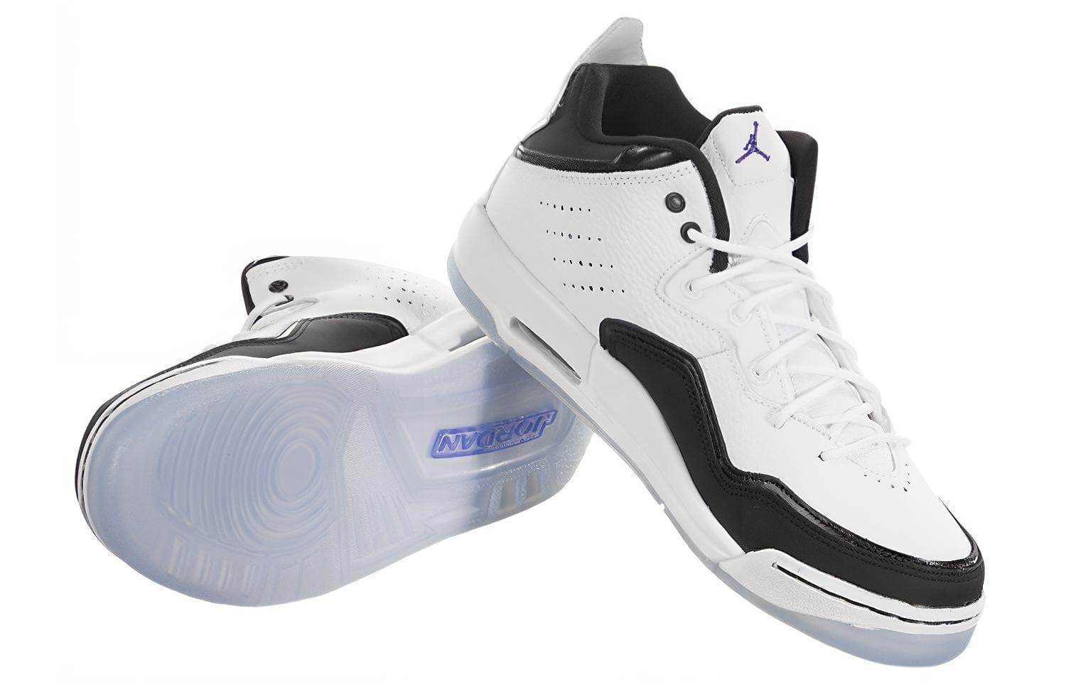 Ретро баскетбольные кроссовки Jordan Courtside 23 GS White Black - изображение 4