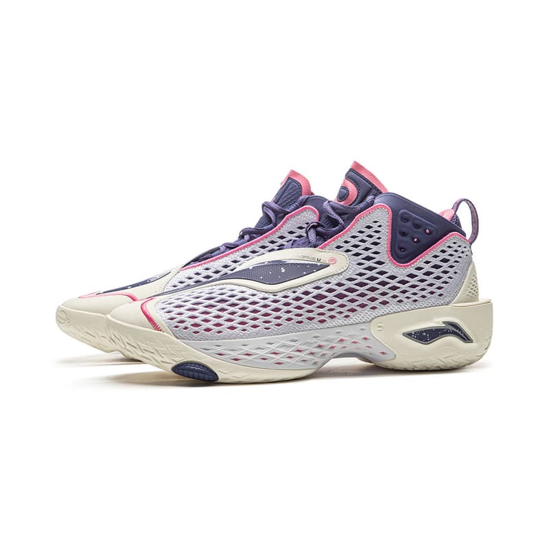 Кроссовки для баскетбола Li-Ning x LINING Fanwu 5 Ultra Boom Технология амортизации устойчивость поддержка комфорт Противоскользящая износостойкая Дышащий отскок сцепление Мид-топ Баскетбольные кроссовки Мужской Белый - изображение 3