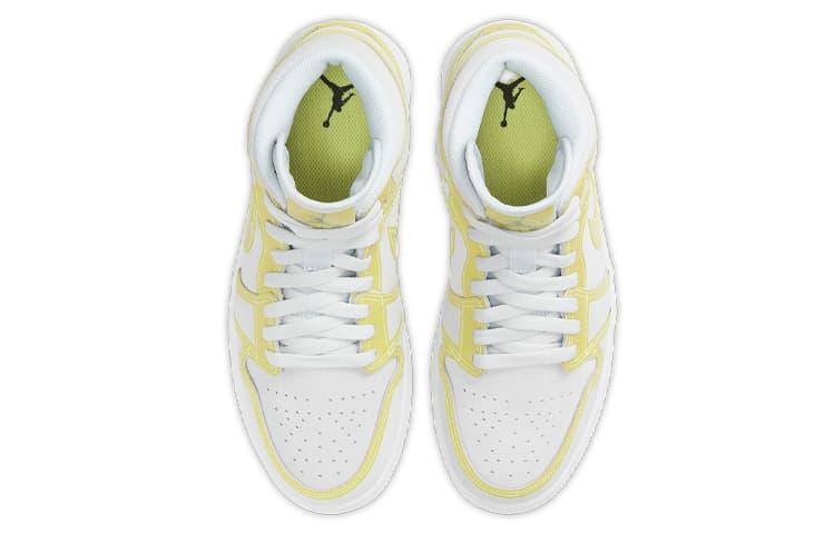 Ретро баскетбольные кроссовки Jordan Air Jordan 1 Mid LX "Opti Yellow" — фото 4