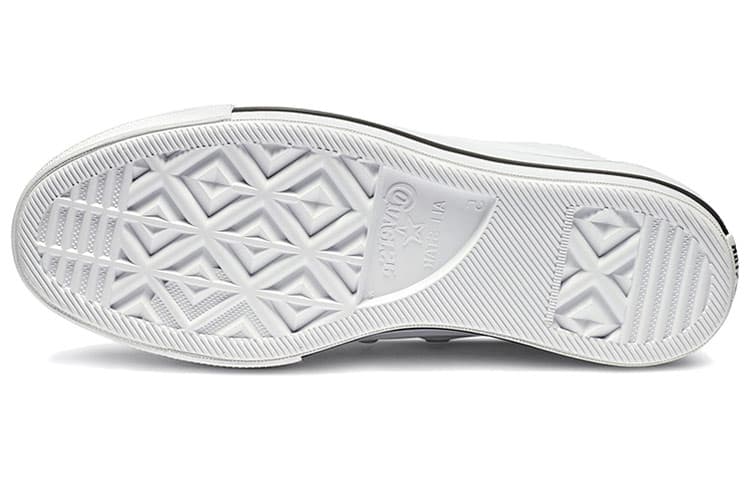 Кроссовки Converse Chuck Taylor All Star Platform Clean Leather High Top White Black - изображение 5