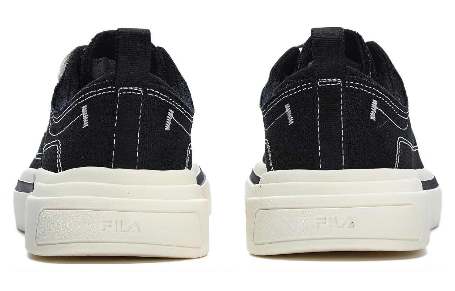 Кеды FILA Low Top Canvas Sneakers White Black - изображение 4