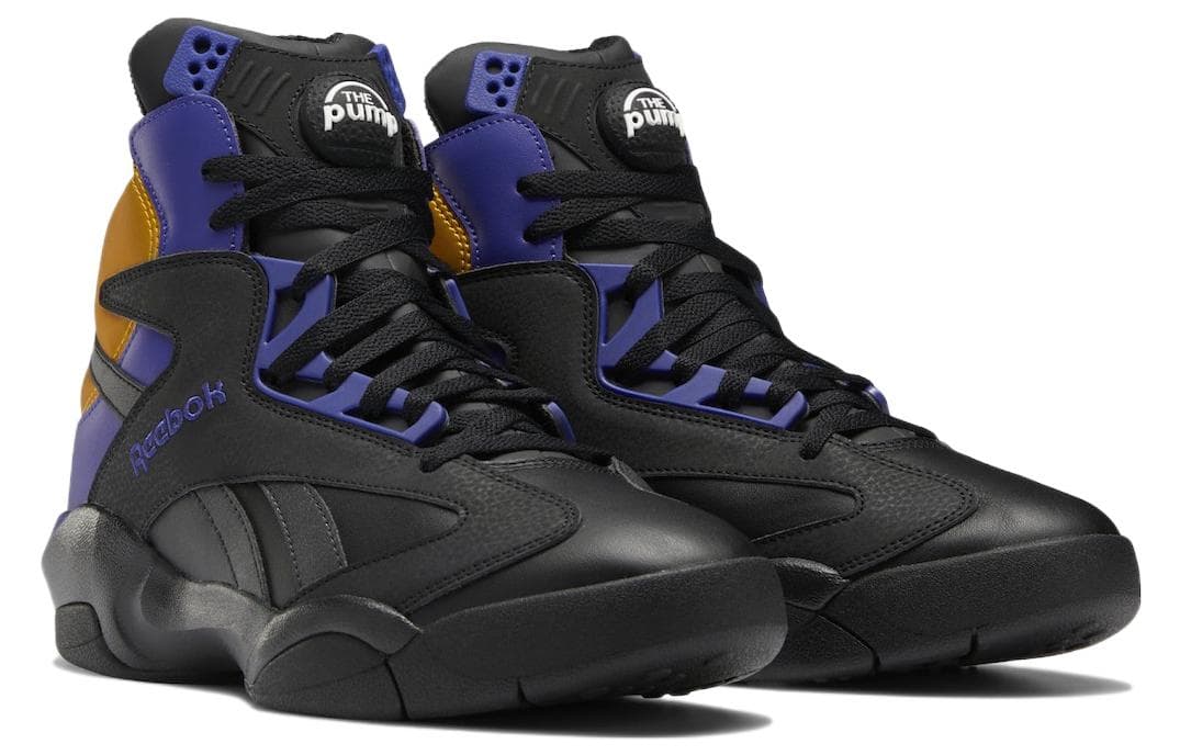 Ретро баскетбольные кроссовки Reebok Shaq Attaq "Lakers" - изображение 3