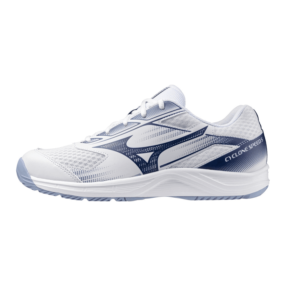Кроссовки для спортзала Mizuno Поддержка Баланс Низкие Кроссовки для тренировок Унисекс Белый Синий - изображение 1