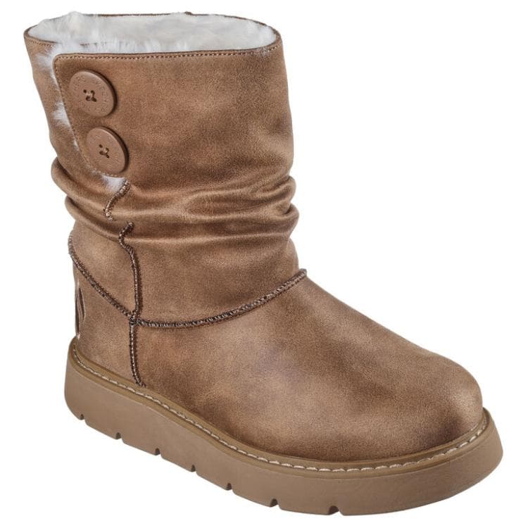 Ботинки зимние Skechers Короткие Сноубутсы Женские Коричневые - изображение 3
