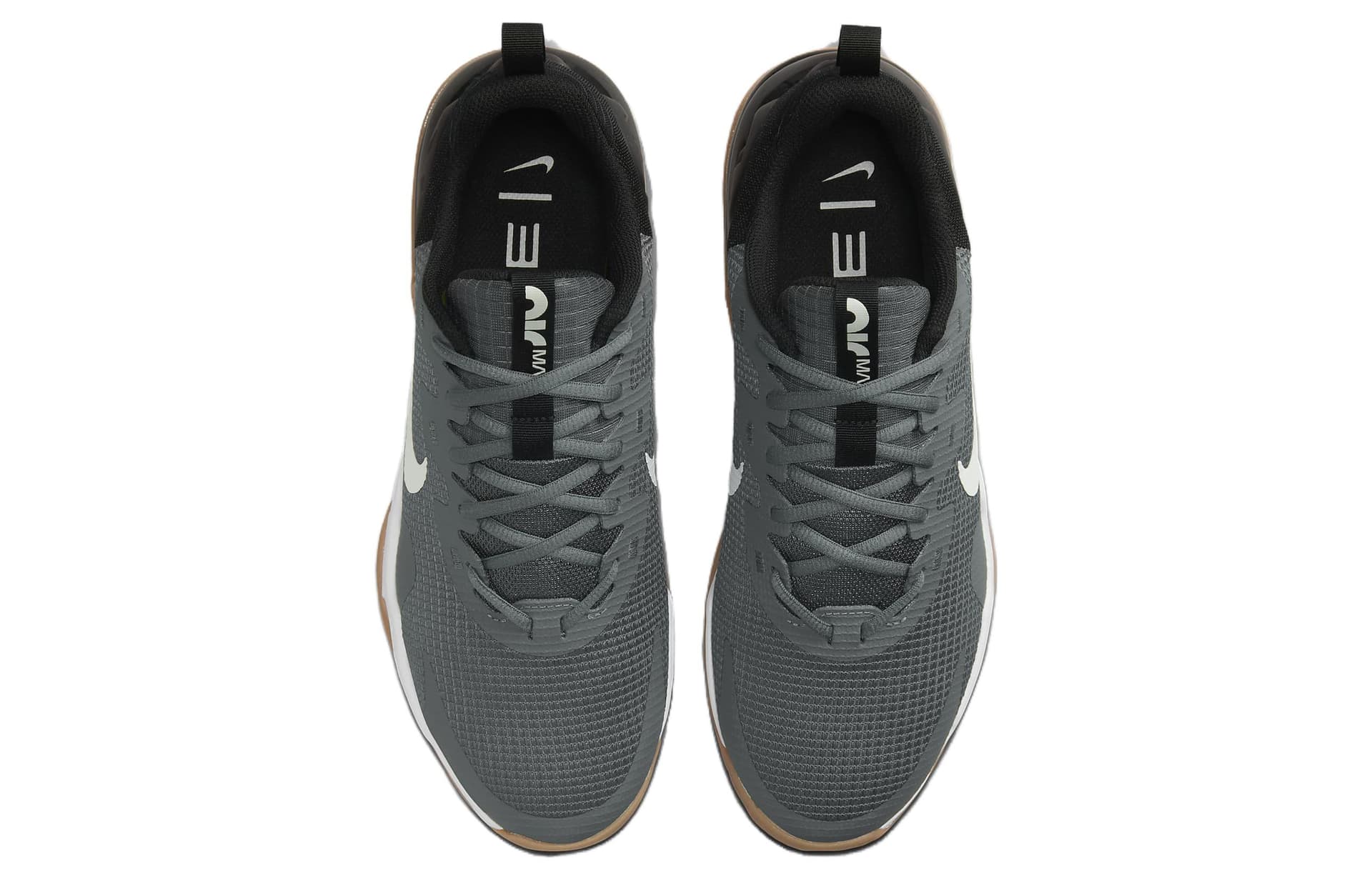 Кроссовки для спортзала Nike Air Max Alpha Mesh Аbrasion Resistant Низкие Кроссовки для тренировок Мужские Черные Серые - изображение 3