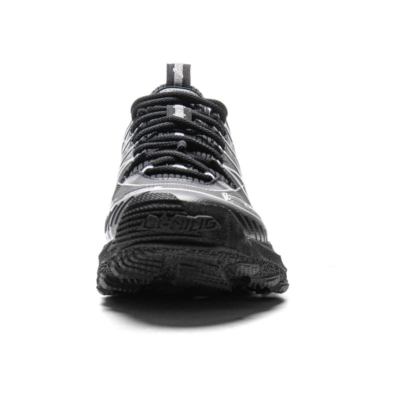 Кроссовки Li-Ning CF Su Yijie 2,0 TPU Удобная походная обувь унисекс низкой высоты с амортизацией, черно-серебристый - изображение 2