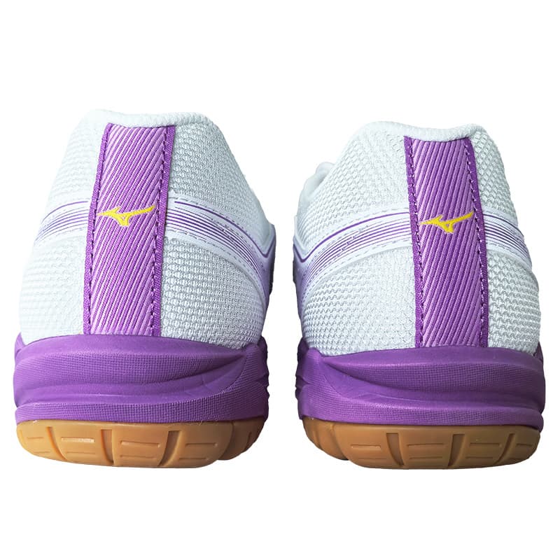 Кроссовки для спортзала Mizuno Sky Blaster противоскользящие устойчивые к воздействию низкие кроссовки для тренировок унисекс белые фиолетовые - изображение 4