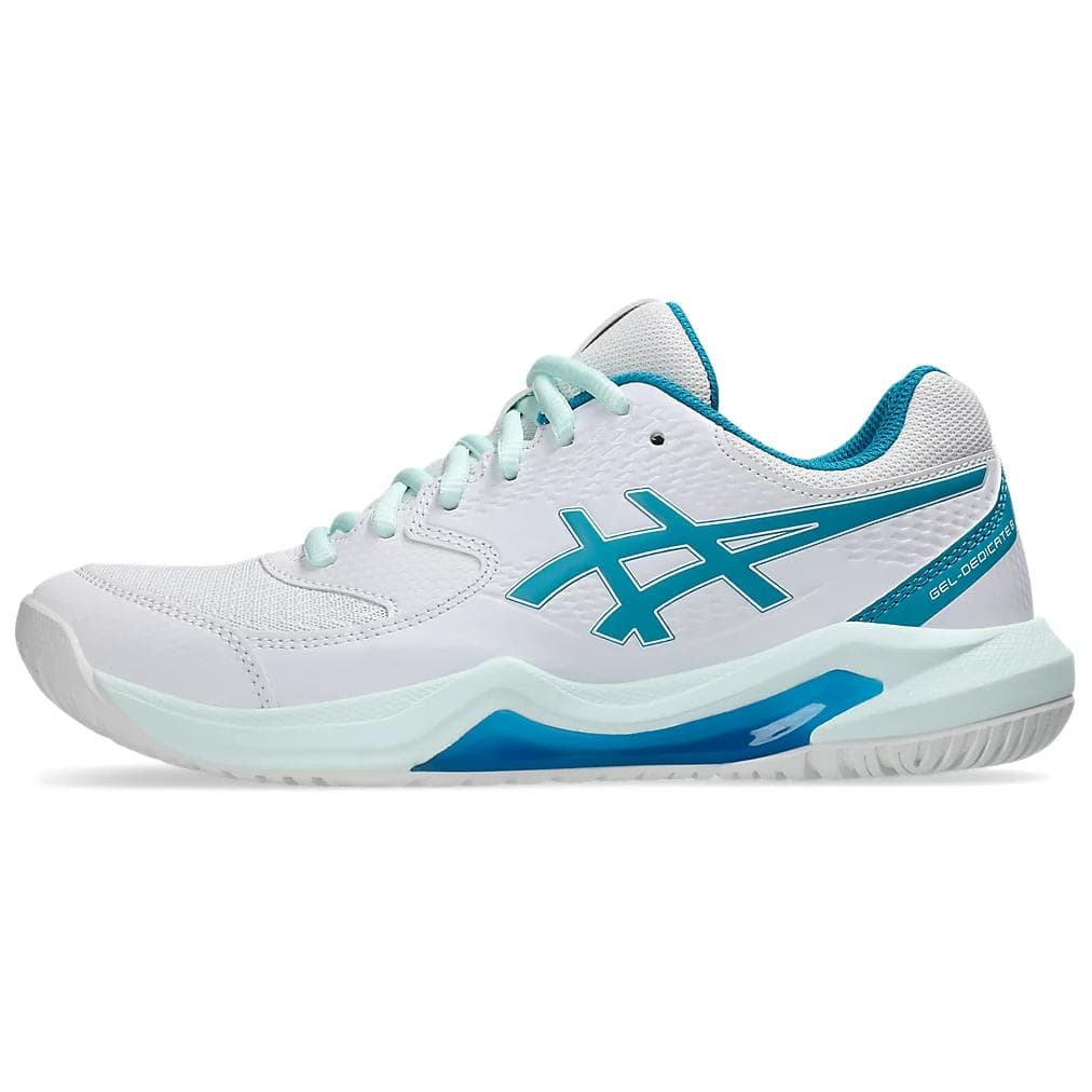 Кроссовки для тенниса Asics Gel-Dedicate 8 White Blue - изображение 1