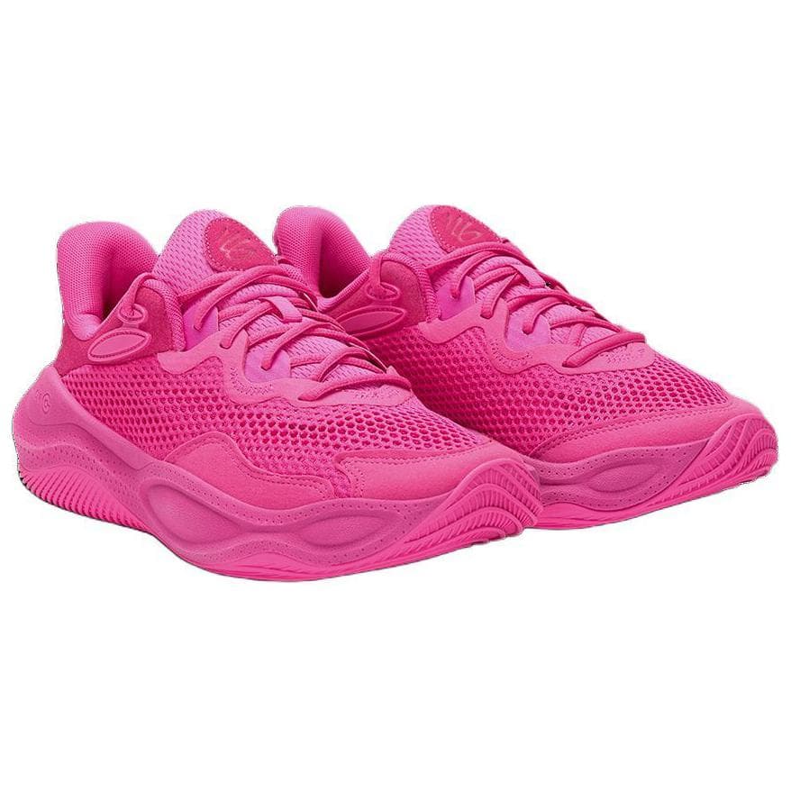 Кроссовки для баскетбола Under Armour Curry Splash 24 противоскользящие низкие баскетбольные кроссовки унисекс насыщенного фиолетового цвета - изображение 3