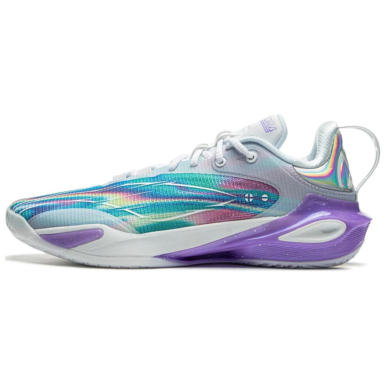 Кроссовки для баскетбола Li-Ning LINING Cloud Flash 11 Двойная Bounse задняя часть, полная стопа Bounse, быстрый прорыв, амортизация и ускорение, сцепление и стабильность, гибкость и маневренность, легкий, низкий верх, баскетбольные кроссовки, мужские, синий/фиолетовый - изображение 1