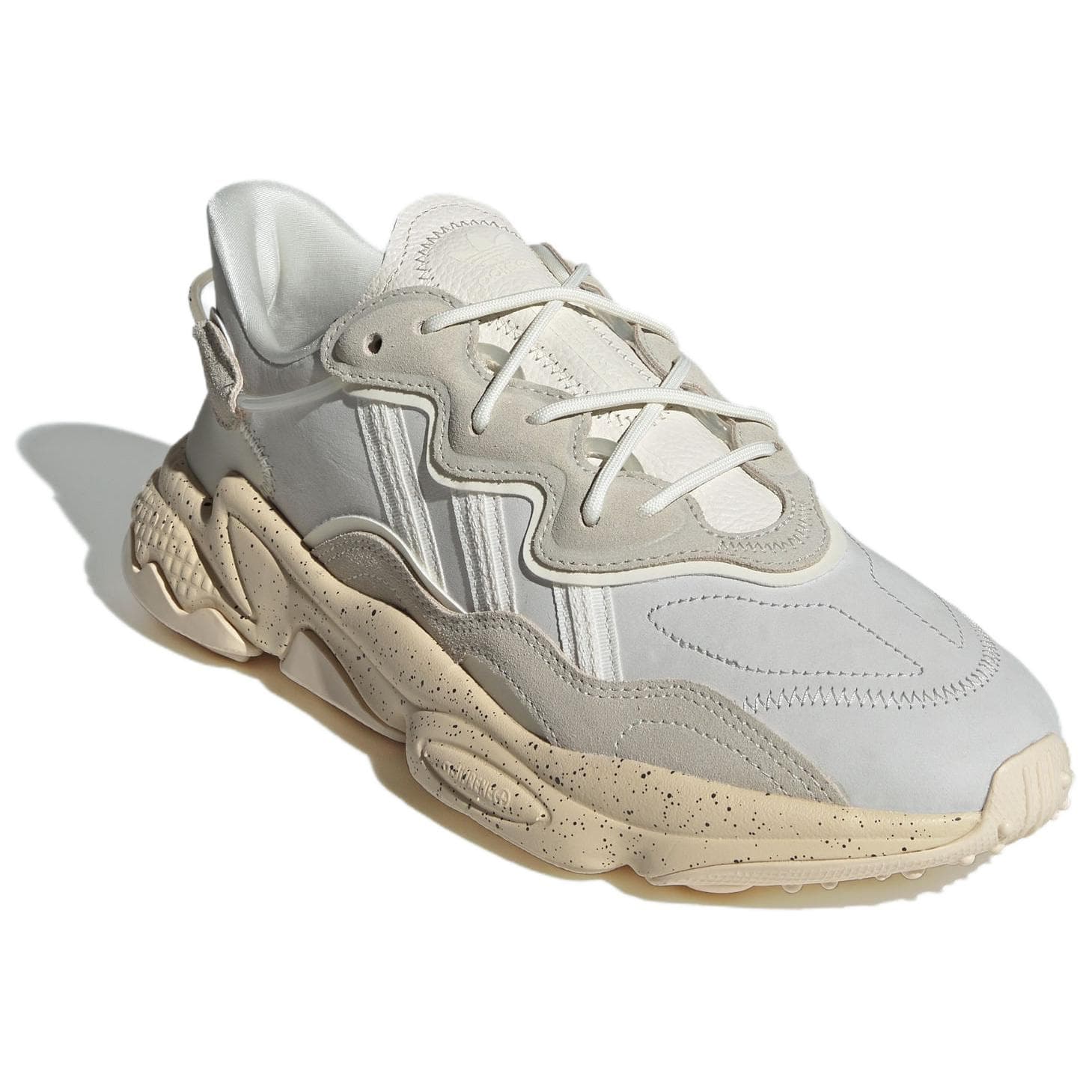 Кроссовки Adidas Originals Ozweego противоскользящие устойчивые к истиранию низкие кеды унисекс белые-коричневые - изображение 3