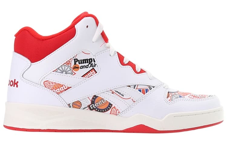 Ретро баскетбольные кроссовки Reebok Royal BB4500 2 White Red - изображение 2