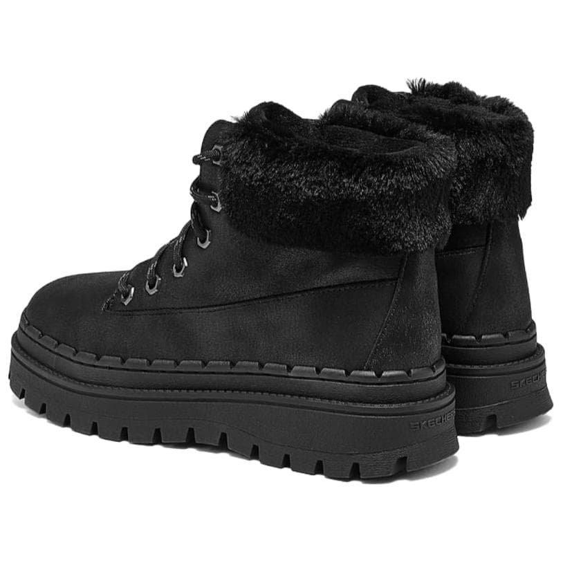 Ботинки зимние Skechers Modern Comfort Термический Износостойкий Термический Износостойкий Короткий Снегобут Женские Черный - изображение 3