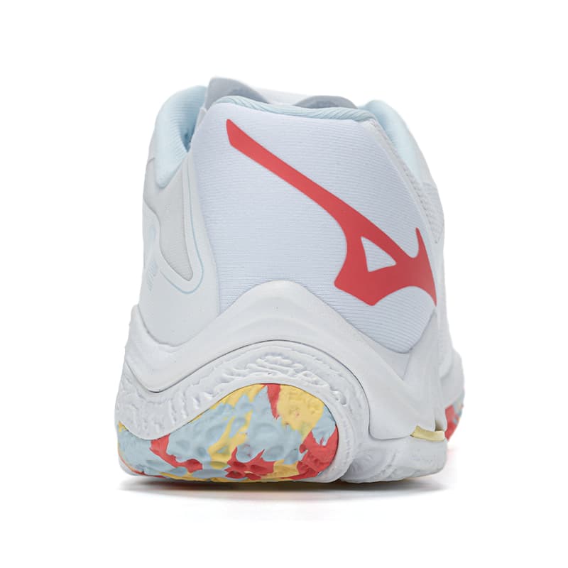 Кроссовки для спортзала Mizuno Wave Lightning Z8 Синтетическая кожа Низкий топ Тренировочные кроссовки Женские Лава Белый - изображение 4