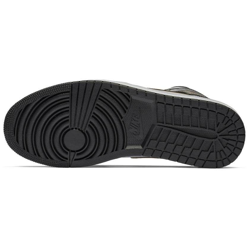 Ретро баскетбольные кроссовки Jordan Air Jordan 1 Mid SE White Black Gold - изображение 5