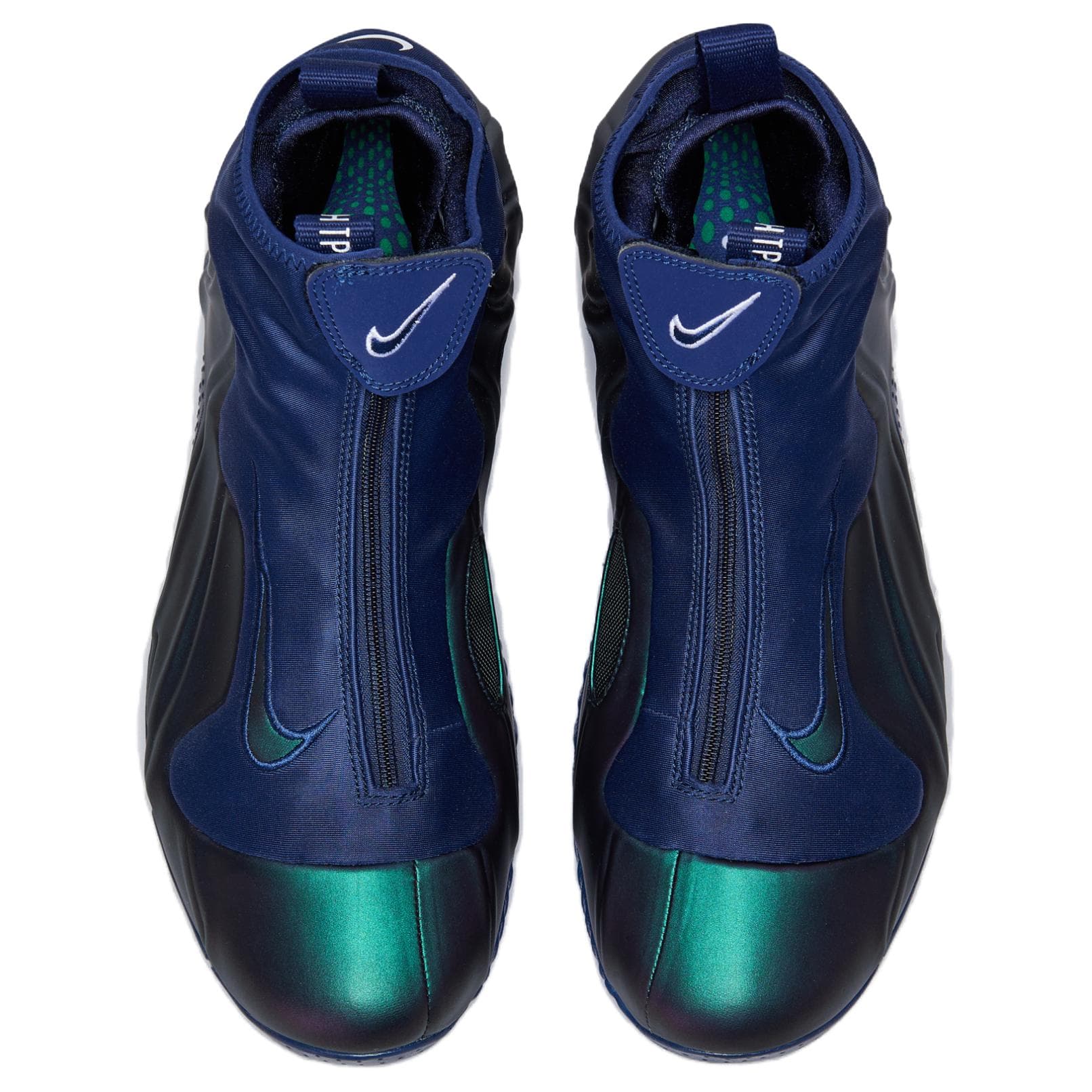 Кроссовки для баскетбола Nike Air Flightposite MID Топ Баскетбольные Кроссовки Мужские Черные Фиолетовые Выпуск 2025 - изображение 4