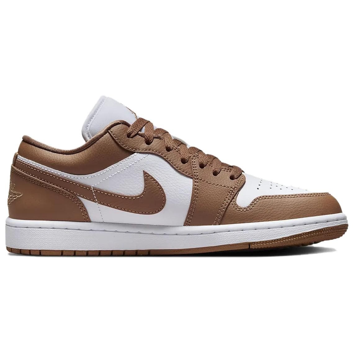 Ретро баскетбольные кроссовки Jordan Air Jordan 1 Low White Brown - изображение 2