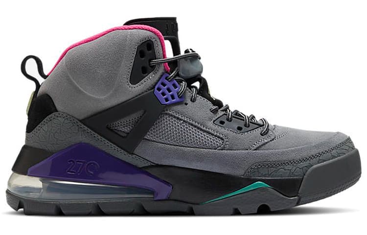 Ретро баскетбольные кроссовки Jordan Spizike 270 Boot "Smoke Grey" - изображение 2