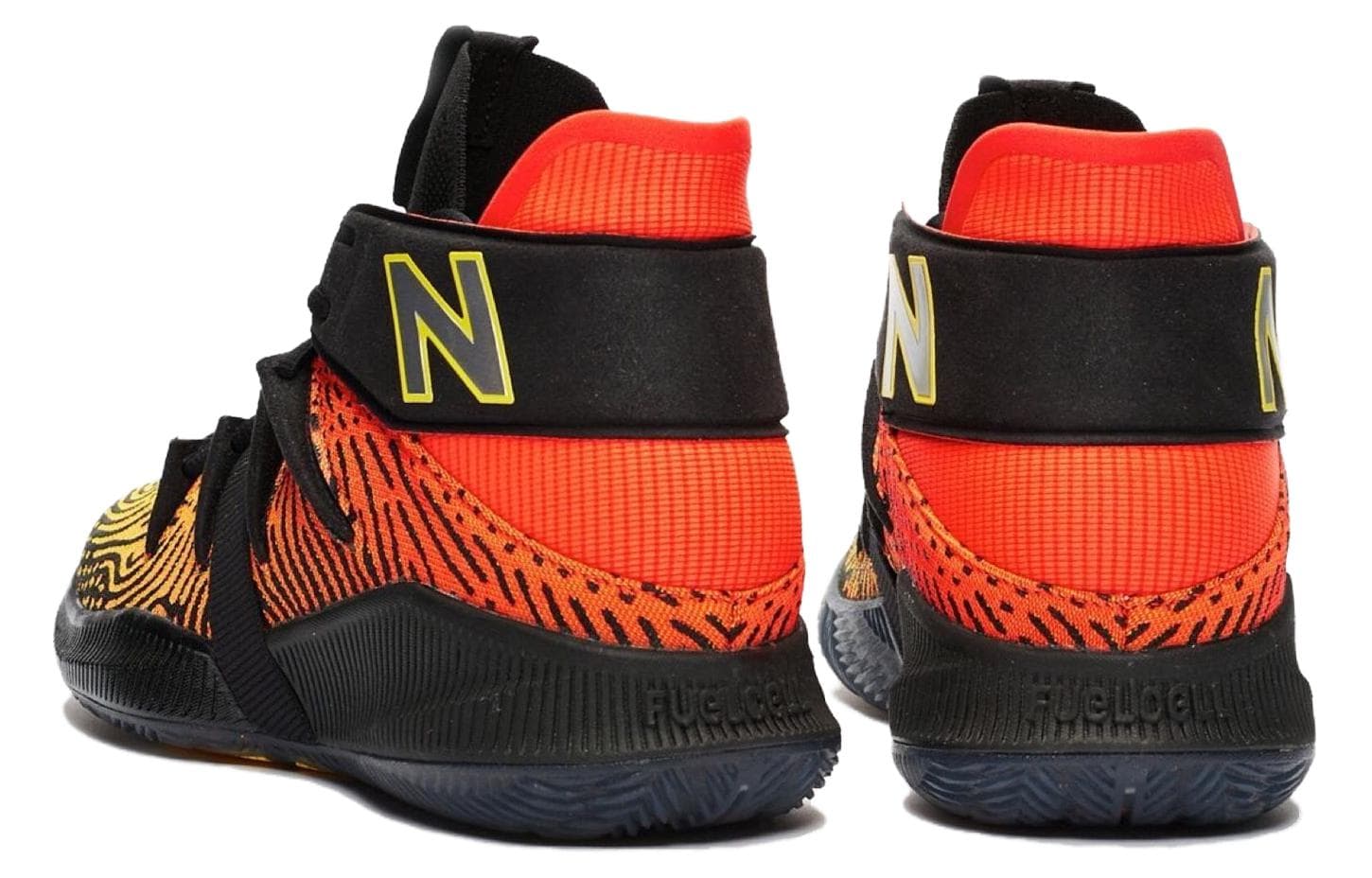 Ретро баскетбольные кроссовки Kawhi Leonard x New Balance OMN1S Black Orange Gradient - изображение 4