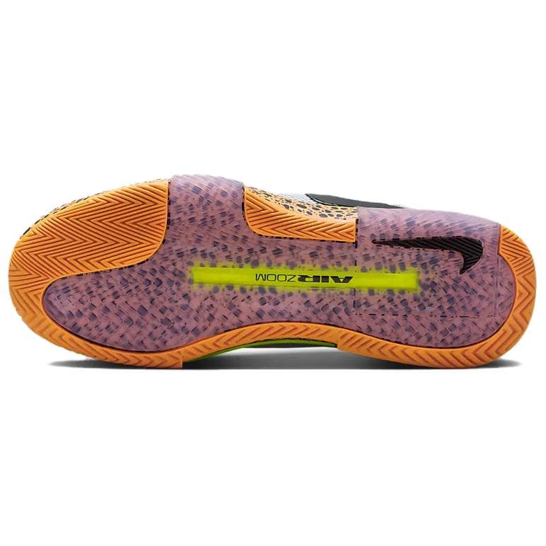 Кроссовки для тенниса Nike GP Challenge 1 Устойчивые к истиранию Низкие теннисные кроссовки Мужские Серый Синий Оранжевый - изображение 5