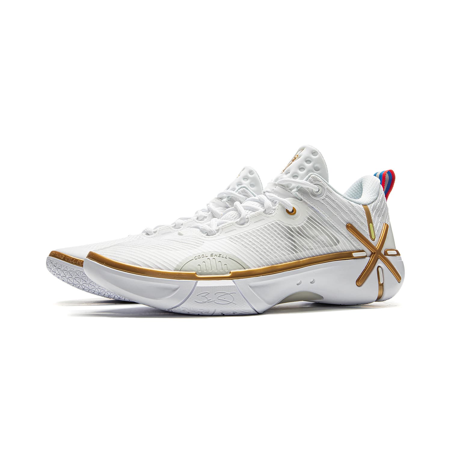 Кроссовки для баскетбола Li-Ning Wade Phantom 6 Универсальные удобные баскетбольные кроссовки низкой высоты мужские белые - изображение 3