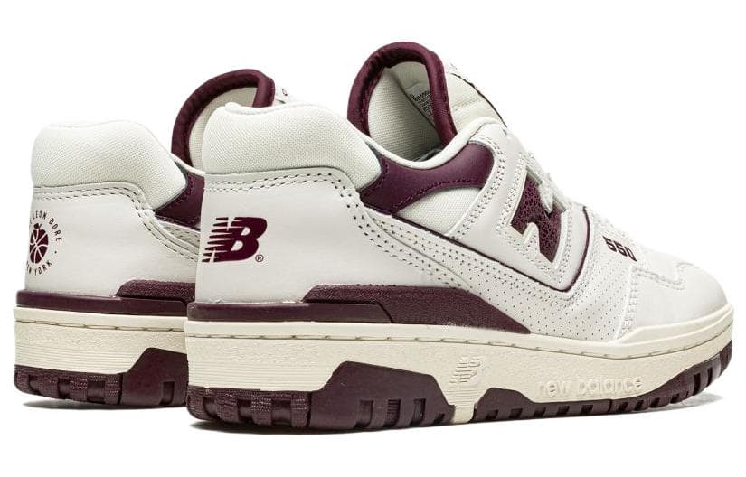 Ретро баскетбольные кроссовки Aimé Leon Dore x New Balance 550 White Purple - изображение 4