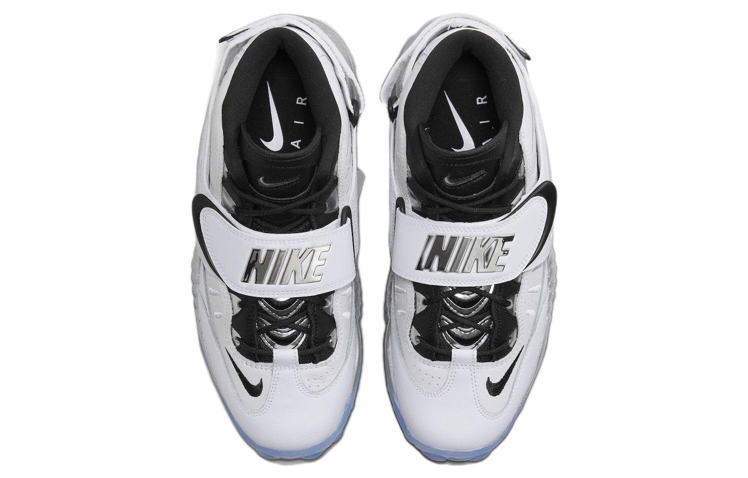 Ретро баскетбольные кроссовки Nike Air Adjust Force "White Metallic" - изображение 4