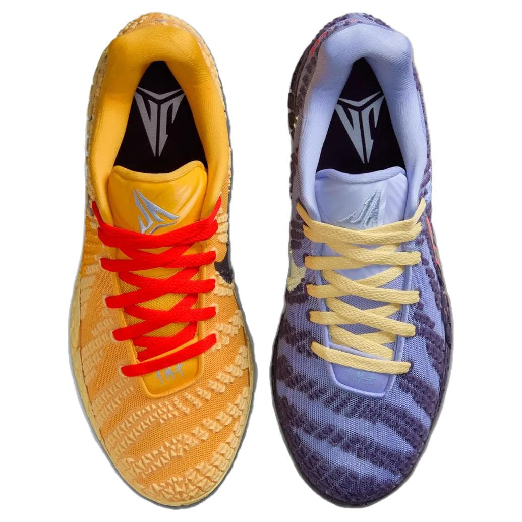 Кроссовки для баскетбола Nike Ja Morant 3 Баскетбольные кроссовки Мужские Синий Желтый Азиатская версия - изображение 4