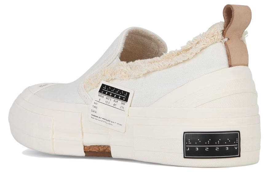 Кроссовки xVESSEL G.O.P. White Slip On - изображение 4