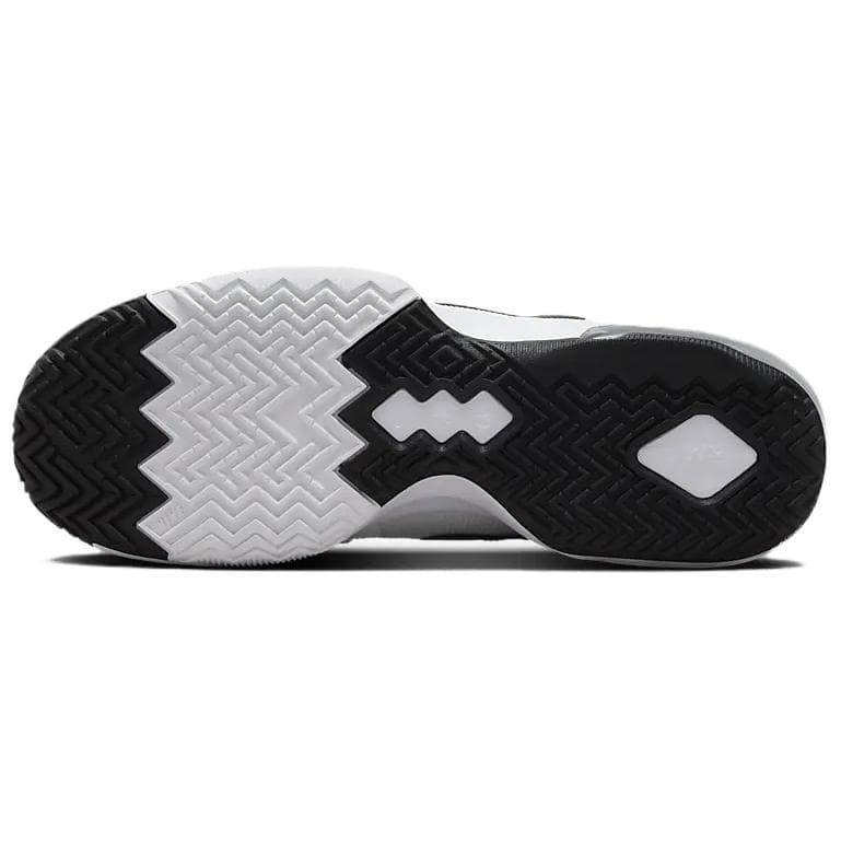 Кроссовки для баскетбола Nike Air MAX IMPACT 4 Удобные Износостойкие Низкие Баскетбольные Кроссовки Мужские Белый Черный - изображение 6