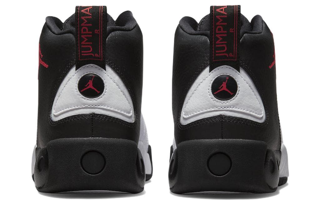 Ретро баскетбольные кроссовки Jordan Jumpman Pro Mid Black White Red - изображение 5