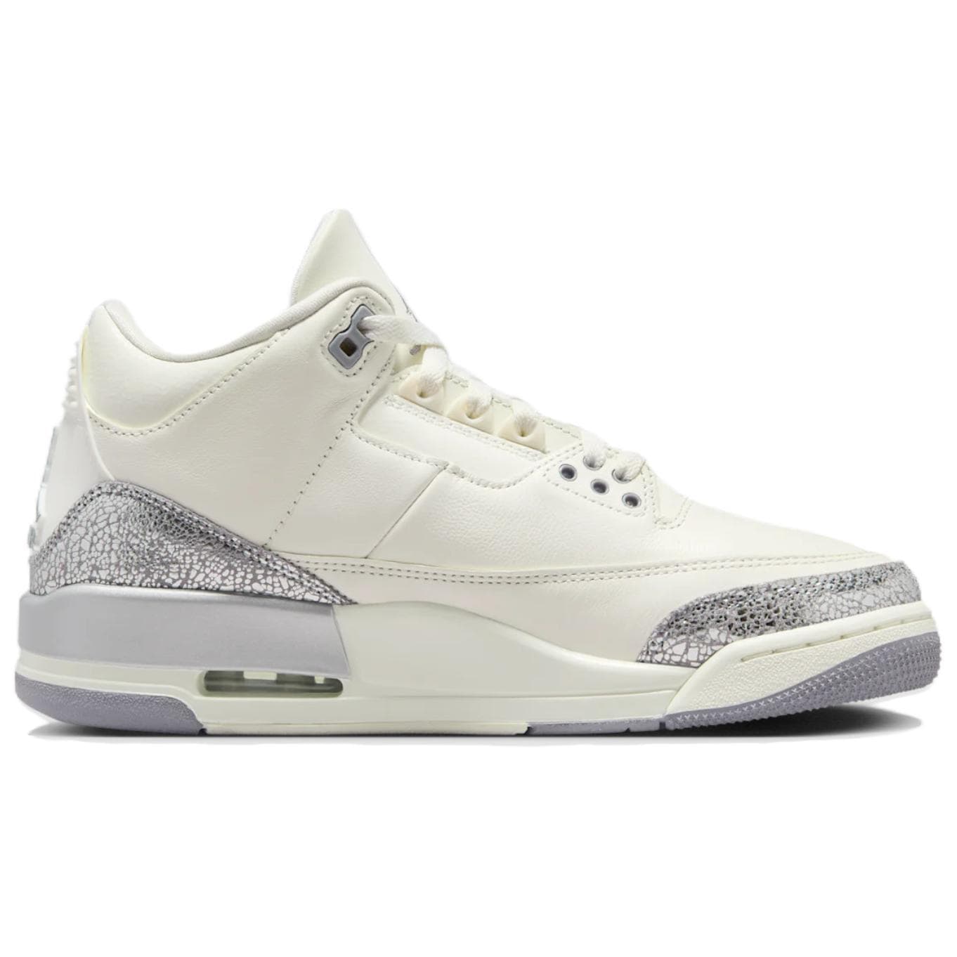 Ретро баскетбольные кроссовки Air Jordan 3 "Metallic Silver" - изображение 2