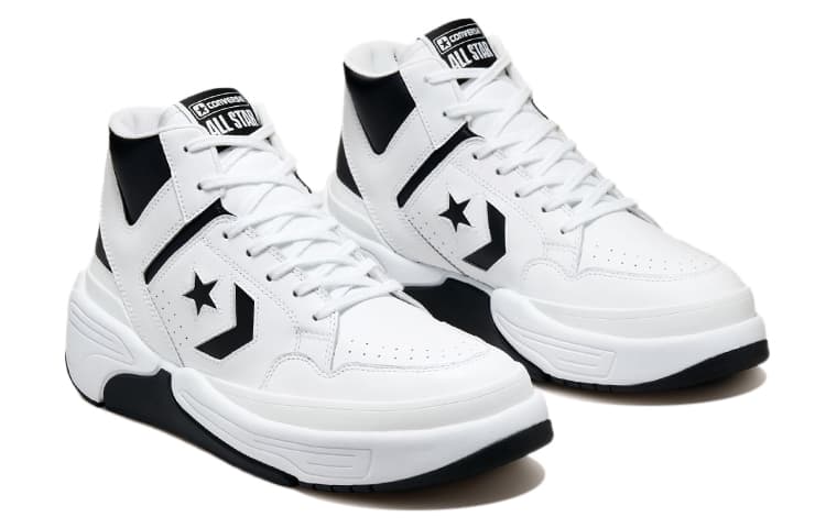 Ретро баскетбольные кроссовки Converse Weapon CX High White Black - изображение 3