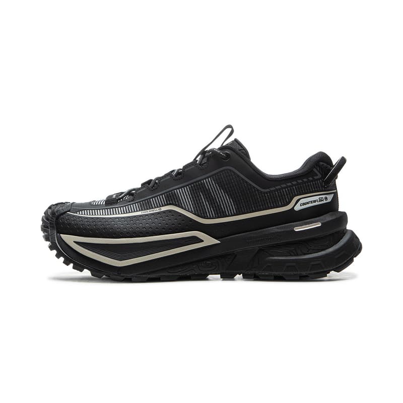 Кроссовки Li NING Outdoor CounterFlow Xingchuan ТПУ (TPU) Дышащий Low Топ Походная обувь Унисекс Черный - изображение 1