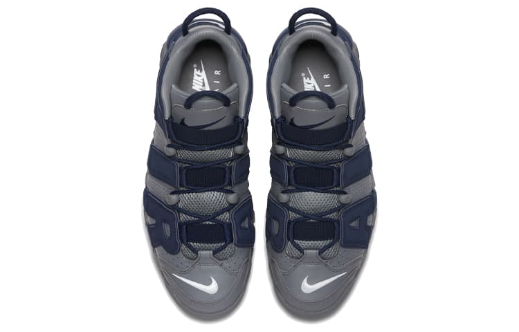 Кроссовки для баскетбола Nike Air More Uptempo "Cool Grey Midnight Navy" - изображение 4