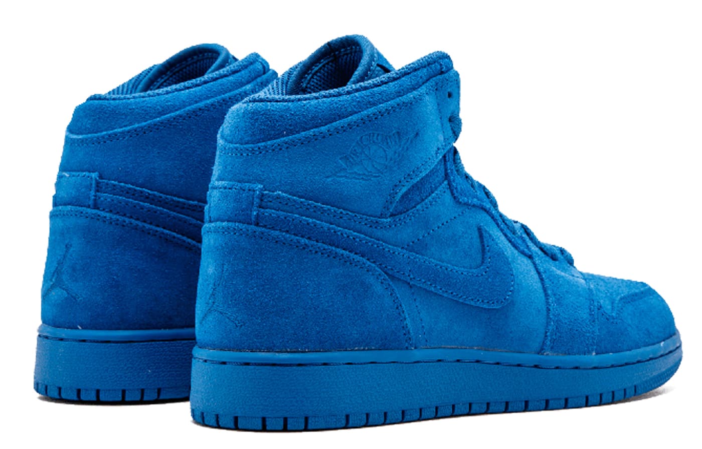 Ретро баскетбольные кроссовки Jordan Air Jordan 1 Retro Blue Suede - изображение 4